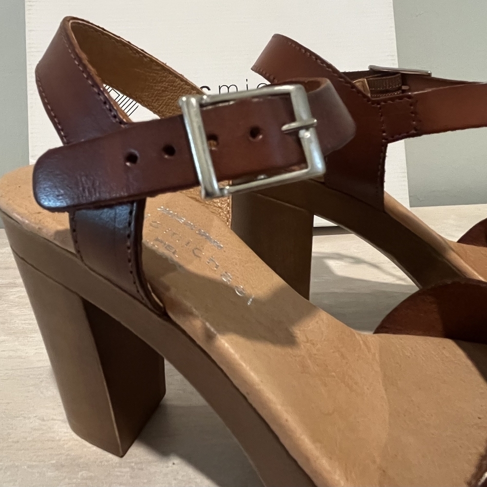 Eric Michael Jasmine Platform Heels in Brown Leather. Size EU 36. New In…‎ - Picture 11 of 14